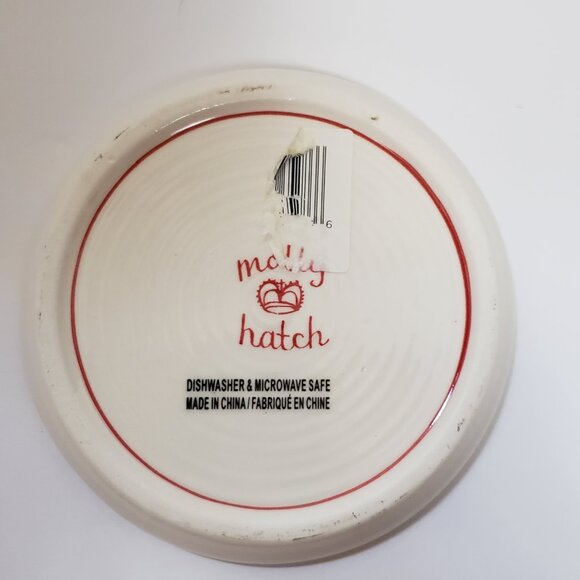 Molly Hatch Holiday Icon Plates Set/5 Appetizer Dessert 5" Anthropologie NWT - Picture 10 of 12